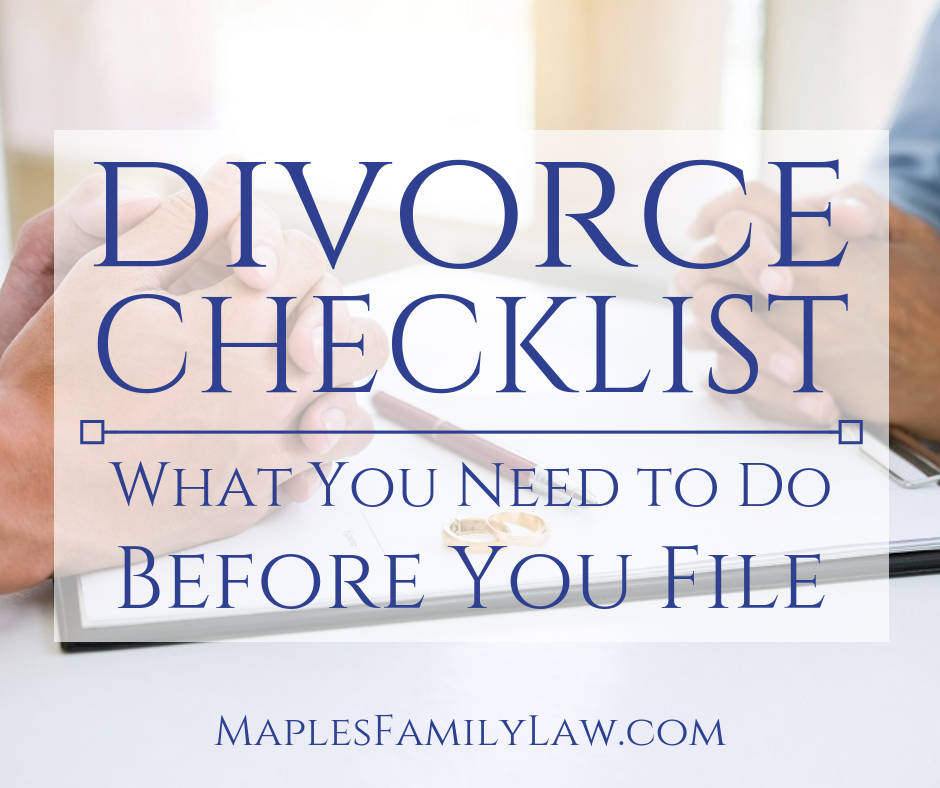 Divorce Checklist - Stockton Family Law and Divorce Attorneys